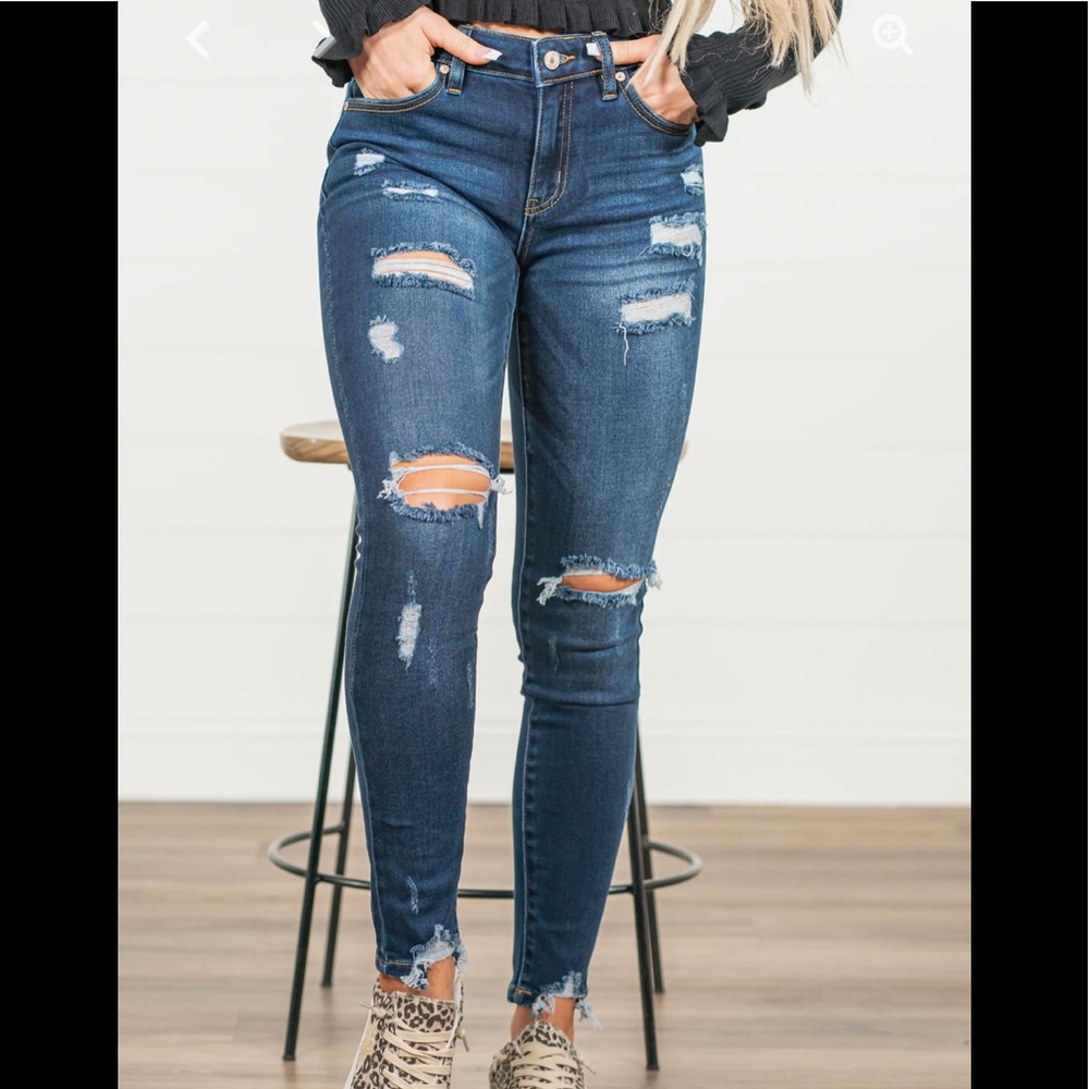 Kancan Medium Wash Skinny Jean